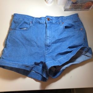 Forever 21 High Rise Cuffed Shorts